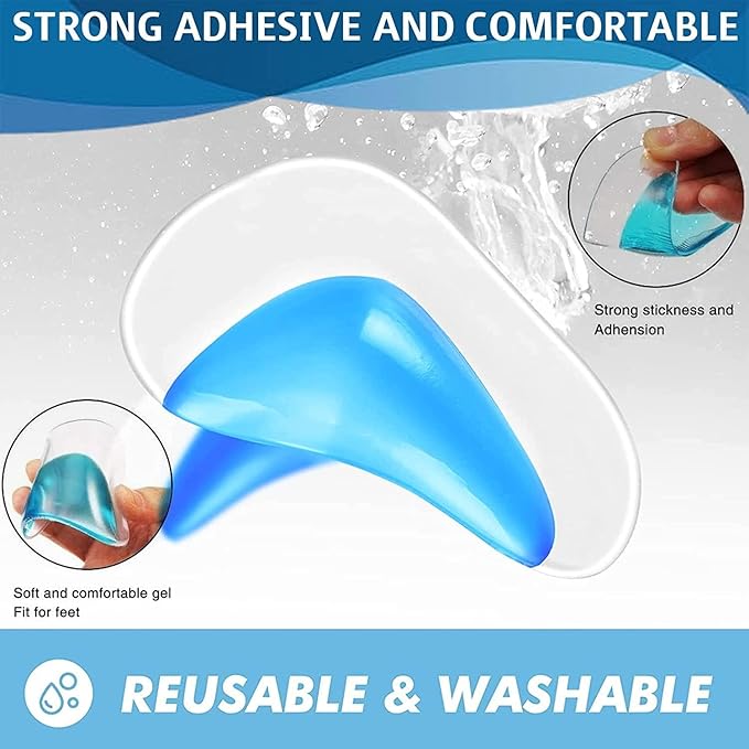 Comfortable Silicone Gel Arch Support Inserts - Supportive Orthopedic Pads for Flat Feet and All-Day Foot Relief Premium Quality Single Deals™