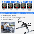 Compact Pedal Exerciser – Portable Mini Stationary Bike for Upper and Lower Body Toning Premium Quality Single Deals™