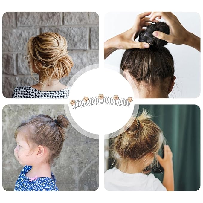 U-Shape Flower Hair Clip – Decorative Styling Accessory