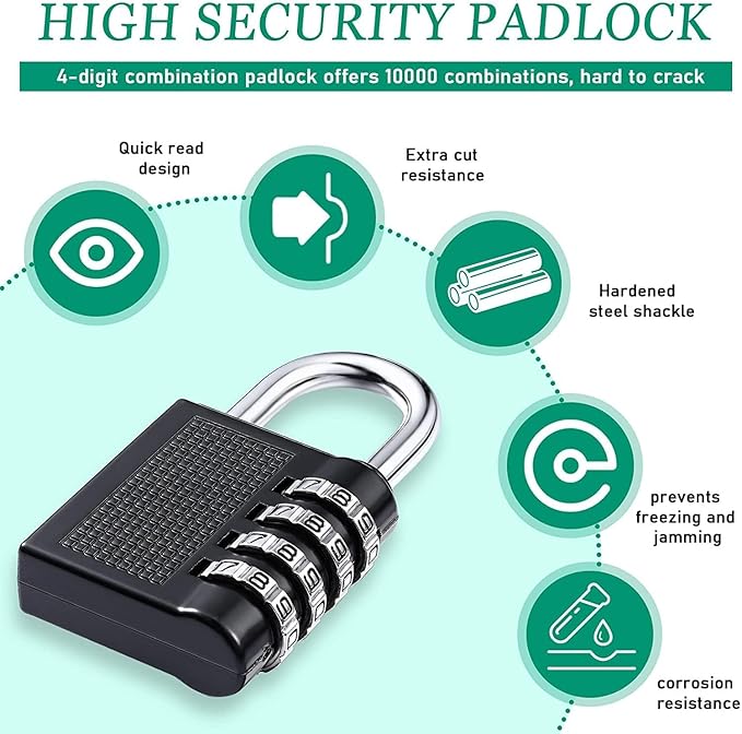 Single Deals™ 4 Digit Security Lock - Premium Quality