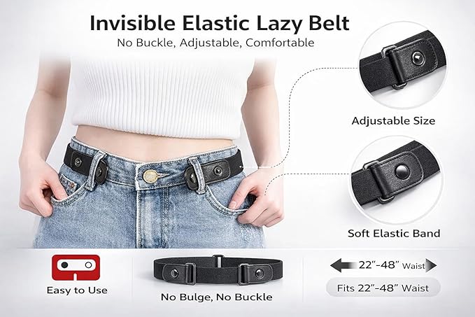 Buckle Free Elastic Belt – Sophisticated Waist Optimization Solution Premium Quality SingleDeals™