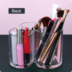 3-Grid Transparent Makeup Organizer – Modern Acrylic Cosmetic Storage Box for Brushes and Accessories Premium Quality Single Deals™