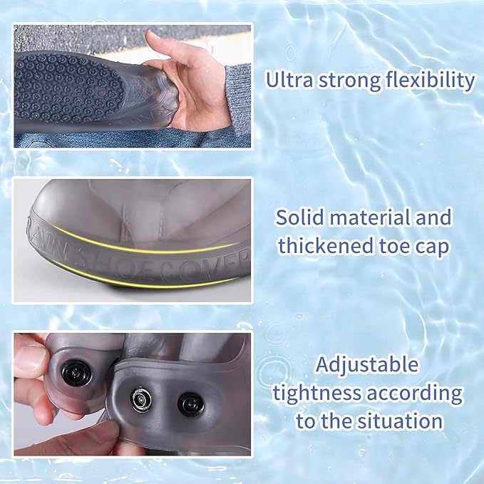 Premium Waterproof Silicone Grip Shoe Covers – Reusable, High-Traction Protective Rain Boots for All-Weather Versatility Premium Quality Single Deals™