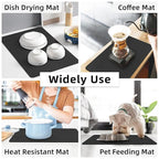 Large Kitchen Drying Mat (40x60cm) – Highly Absorbent, Non-Slip Countertop Protector for Ample Dish Storage Premium Quality Single Deals™