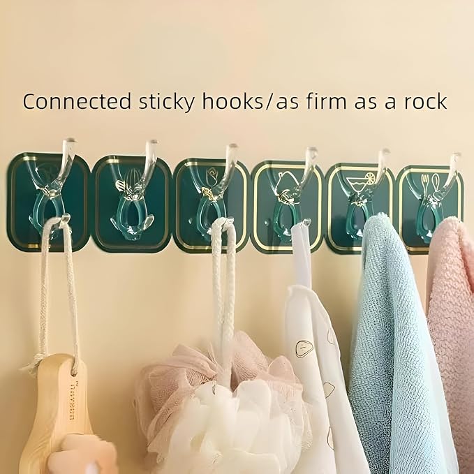 Single Deals™ 6 Pcs Row Hook Premium Quality