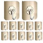 Single Deals™ Golden Floral Adhesive Hook