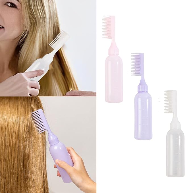 Hair Applicator Bottle with Comb – Precision Dispensing Tool