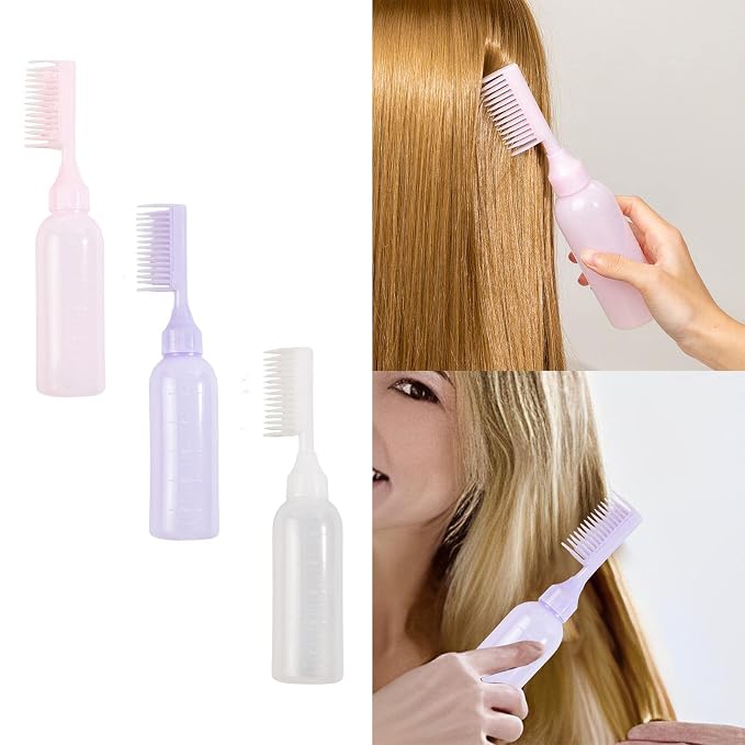 Hair Applicator Bottle with Comb – Precision Dispensing Tool