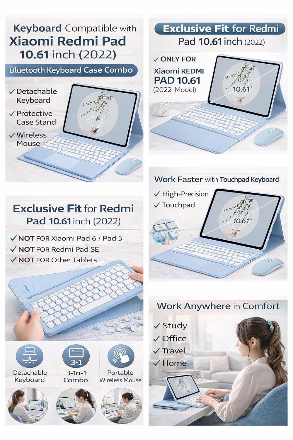 Compact Wireless Bluetooth Keyboard – Slim, Pastel Pink Design for Tablets, Laptops, and Desktops Premium Quality Single Deals™
