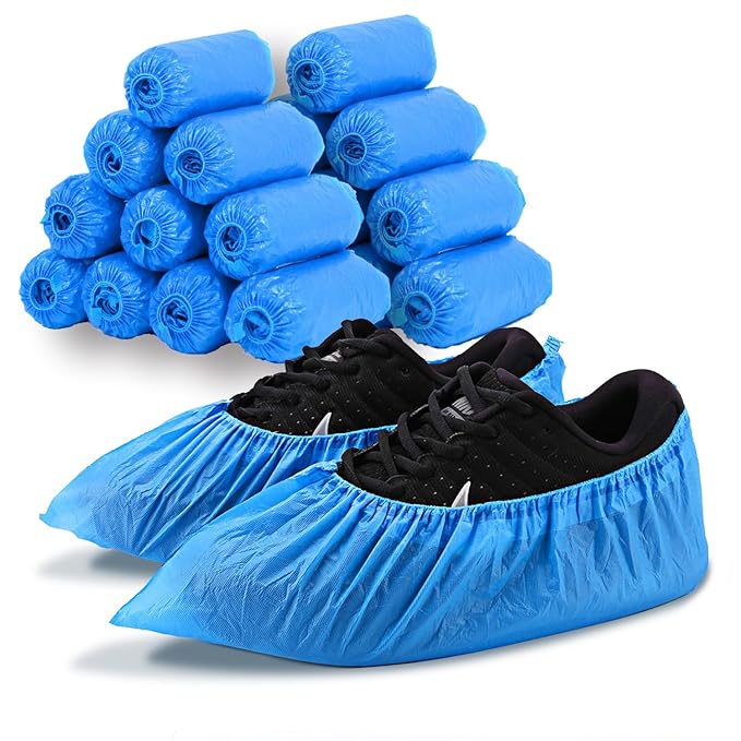 Disposable Plastic Shoe Covers – Hygienic, Lightweight Protective Guards for Clean Environments and Versatile Use Premium Quality Single Deals™