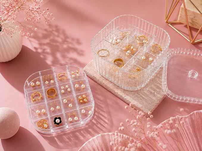 Single Deals™ 3 Layer Acrylic Jewellery Storage Box - Premium Quality