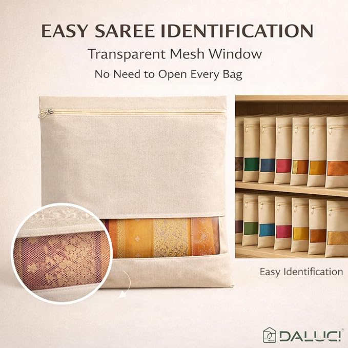 Single Deals™ Cotton Saree Cover - Premium Quality