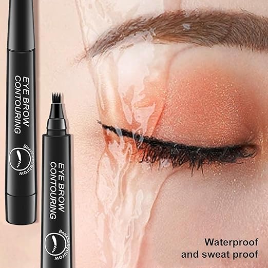 4-Tip Eyebrow Contouring Pen – Precision Micro-Blade Effect for Defined, Natural-Looking Brows Premium Quality Single Deals™