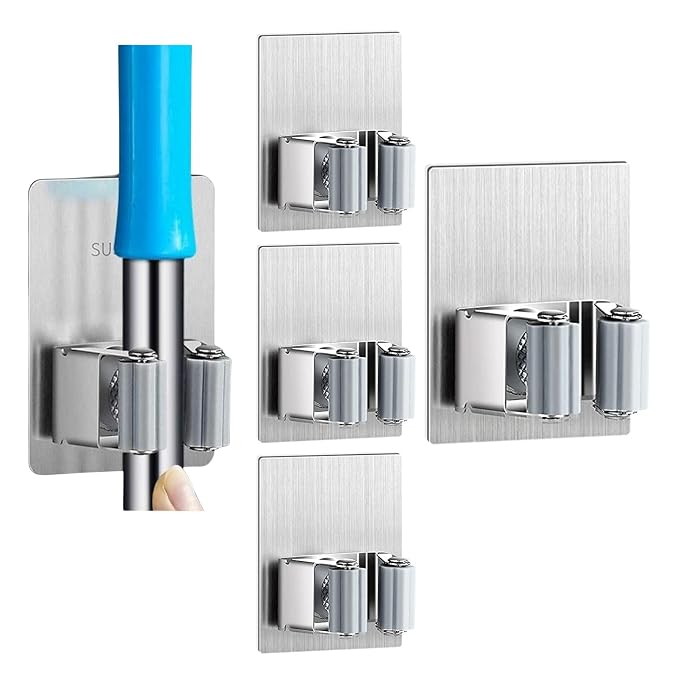 Single Deals™ Stainless Steel Mop Hanger Premium Quality