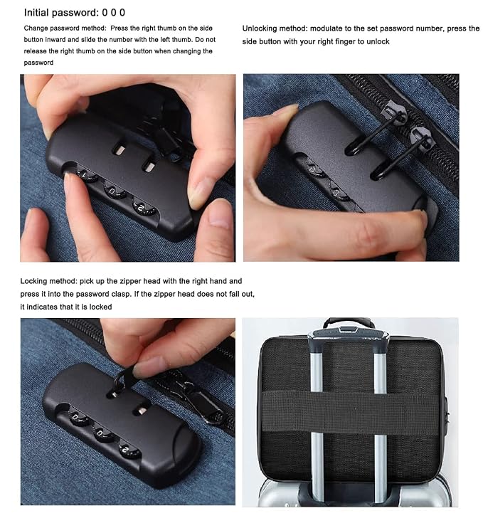 Single Deals™ Document Storage Bag With Lock - Premium Quality