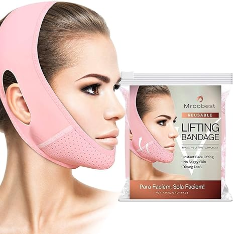 Silicone V-Shape Facial Lifting Mask – Ergonomic Skin Tightening and Contouring Support