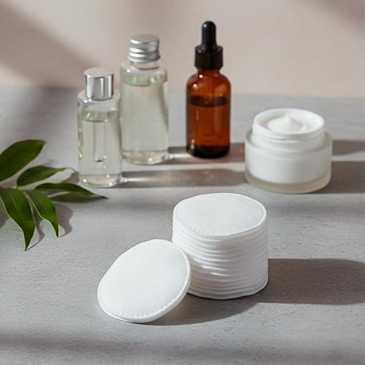100-Piece Premium Cotton Pad Set – Soft, Absorbent Cosmetic Rounds for Daily Skin Cleansing and Care