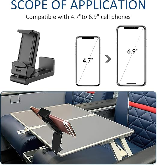 Premium 360° Rotating Travel Phone Holder – Versatile Hands-Free Mounting Solution