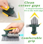 4 in 1 Tile Brush With Handle – Sophisticated Maintenance Solution Premium Quality SingleDeals™