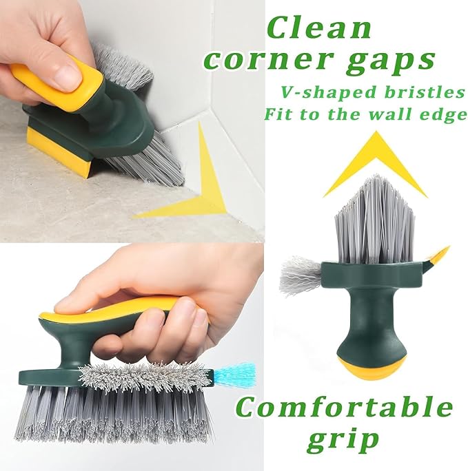 4 in 1 Tile Brush With Handle – Sophisticated Maintenance Solution Premium Quality SingleDeals™