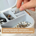 Single Deals™ Mini Jewellery Box With Mirror Inside - Premium Quality