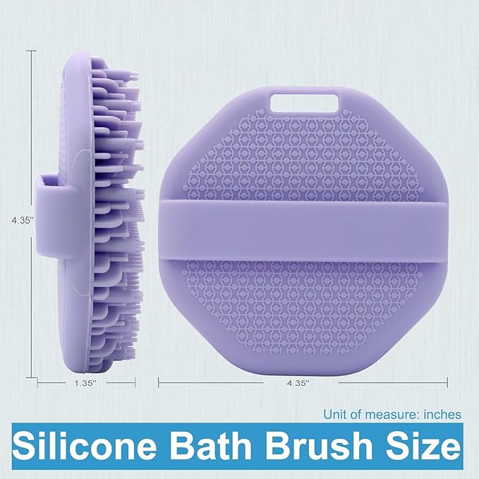 Silicone Body Scrubber Brush – Durable, Food-Grade Exfoliating Tool for Deep Cleansing