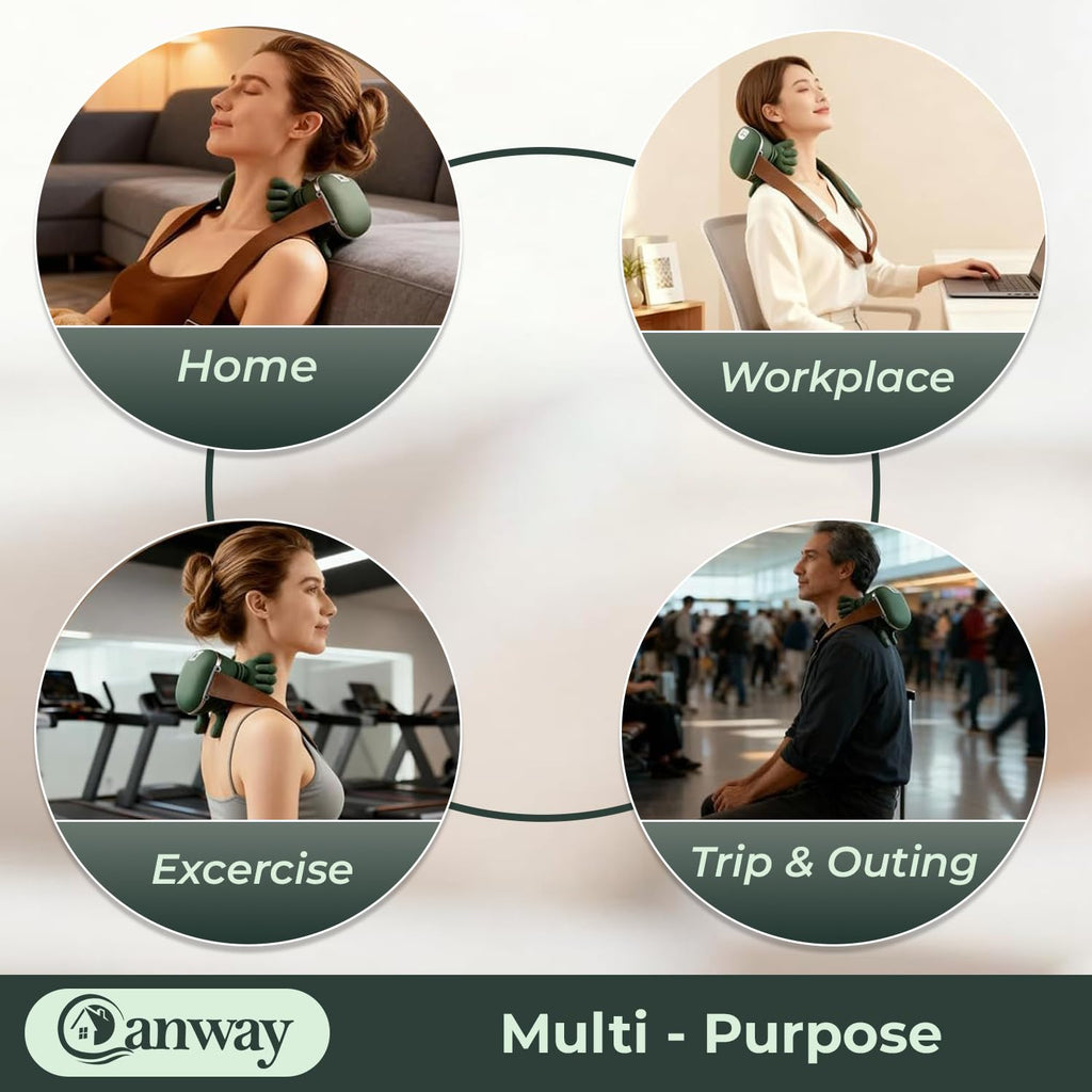 Premium Siaasoo Neck and Shoulder Massager – Sophisticated Therapeutic Relief for Targeted Tension
