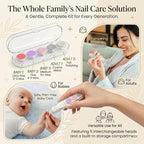 Electric Baby Nail Trimmer - Safe & Silent Infant Nail File with Gentle Grinding Heads for Newborns and Toddlers Premium Quality Single Deals™