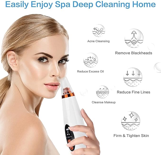 USB Multi-Functional Derma Suction – Professional Pore Cleaning & Blackhead Remover Device Premium Quality Single Deals™