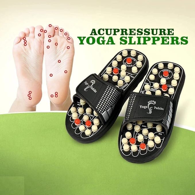 Therapeutic Acupressure Slippers – Ergonomic Foot Massager for Reflexology and Wellness Support Premium Quality Single Deals™