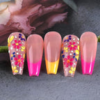 Decorative Floral Nail Art Sticker Sheets – Vibrant Adhesive Decals for Artistic Manicure Styling Premium Quality Single Deals™