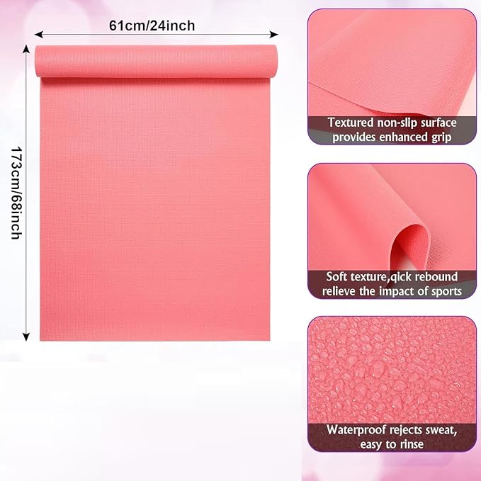 4mm Essential Yoga Mat – Lightweight, Non-Slip Fitness Surface for Daily Exercise and Stretching Premium Quality Single Deals™