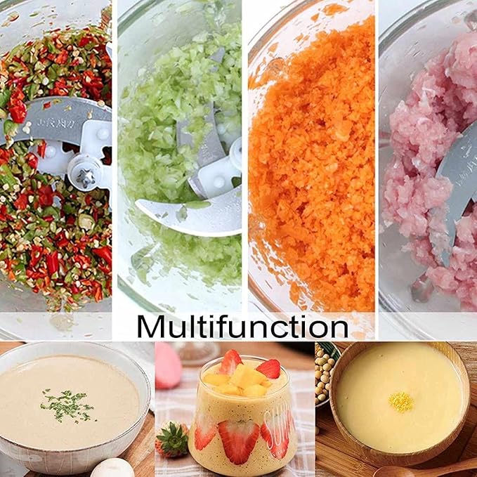 Single Deals™ 3L Food Blender with Handle [Premium Quality]              3-in-1 Steel Meat Grinder & Vegetable Chopper – 3 Litre, Stainless Steel, with Handle – Silver
