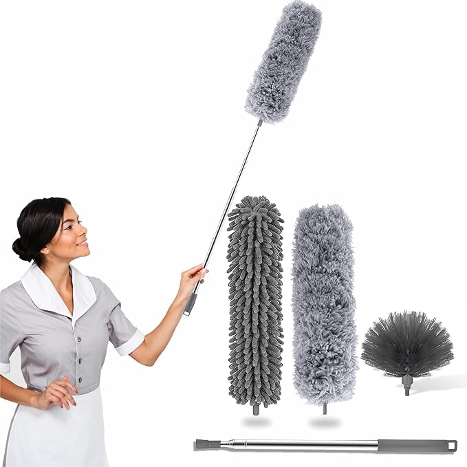 4 in 1 Microfiber Feather Duster – Sophisticated Maintenance Solution Premium Quality SingleDeals™