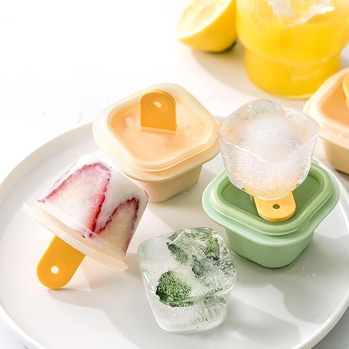 3-Piece Ice Cream Popsicle Maker – Stackable Mini Frozen Treat Molds for Healthy Homemade Desserts and Refreshing Snacks Premium Quality Single Deals™