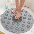 Round Non-Slip Shower & Massage Mat – Safety-Focused Bath Accessory with Built-in Foot Massager Premium Quality Single Deals™