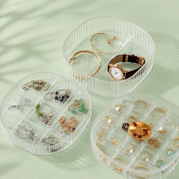 Single Deals™ 3 Layer Acrylic Jewellery Storage Box - Premium Quality