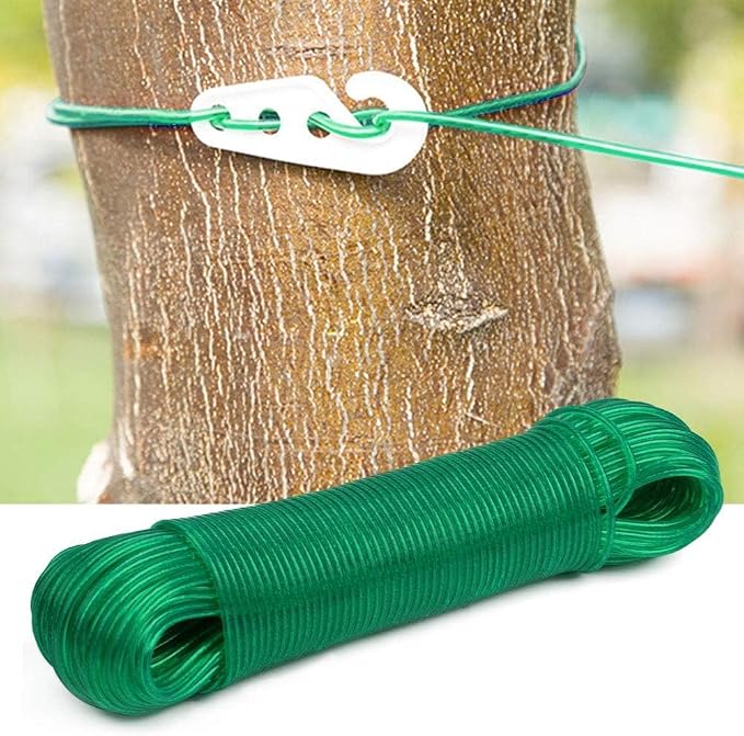 Single Deals™ 10 Meter PVC Cloth Rope With 2 Hooks - Premium Quality