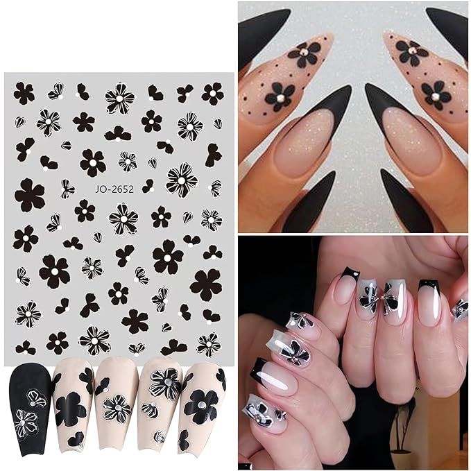 3D Decorative Nail Art Sticker Set – Professional Adhesive Decals for Intricate Manicure Designs Premium Quality Single Deals™