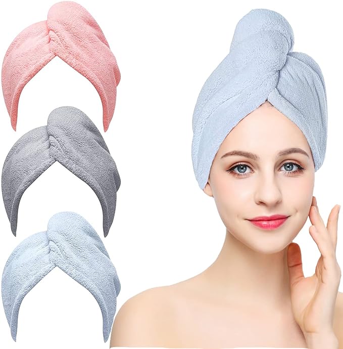 Premium Lightweight Hair Towel Wrap – 45g Quick-Dry Microfiber Cap for Gentle Hair Care  Professional Description