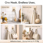 Single Deals™ 7 X 7 Golden Large Hook Sticker