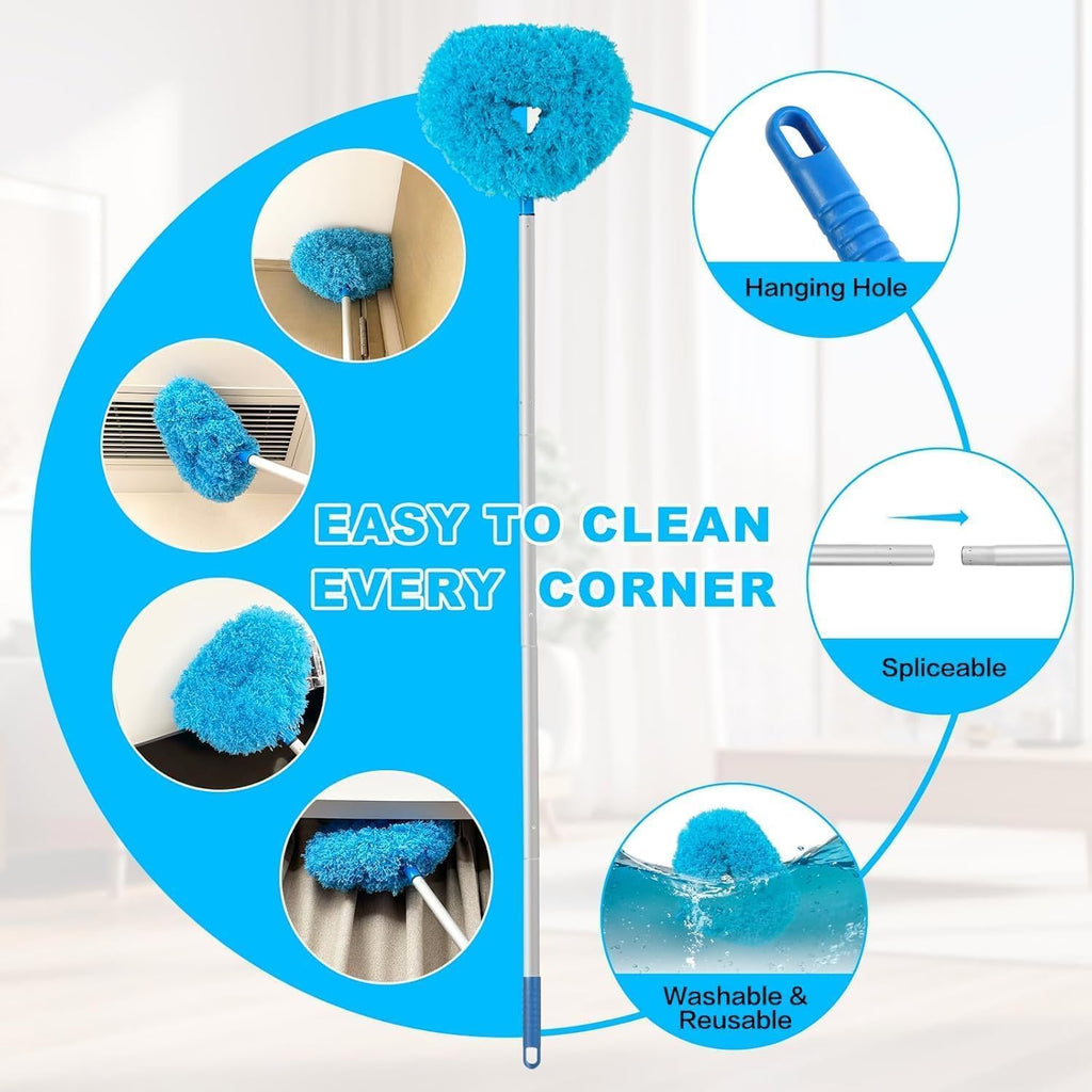 Round Duster Ceiling Fan Mop – Sophisticated Maintenance Solution Premium Quality SingleDeals™