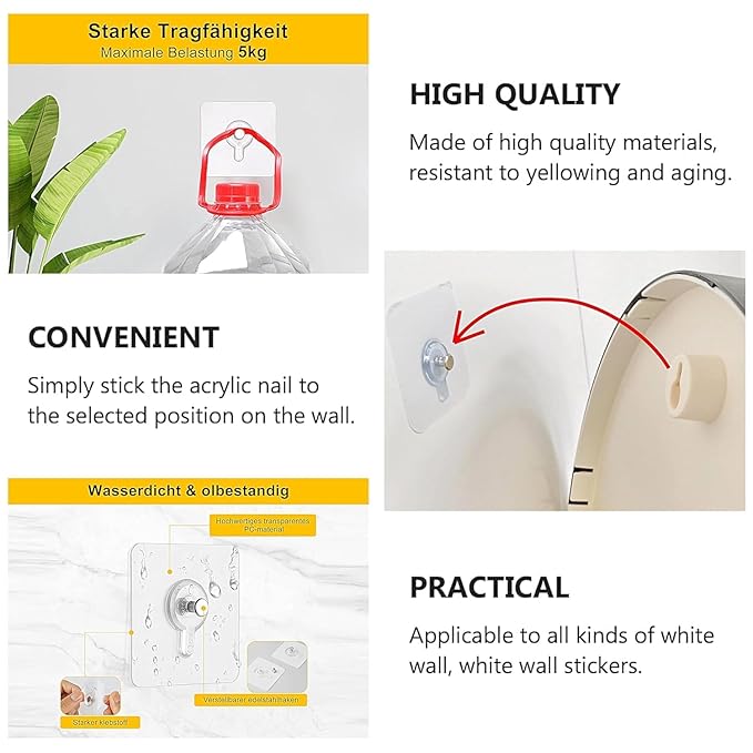 Single Deals™ 50 Thickness Silver Screw Hook