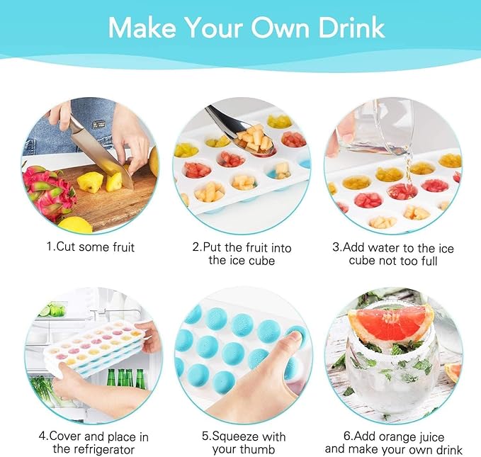 Single Deals™ 21-Cavity Ice Tray - Premium Quality