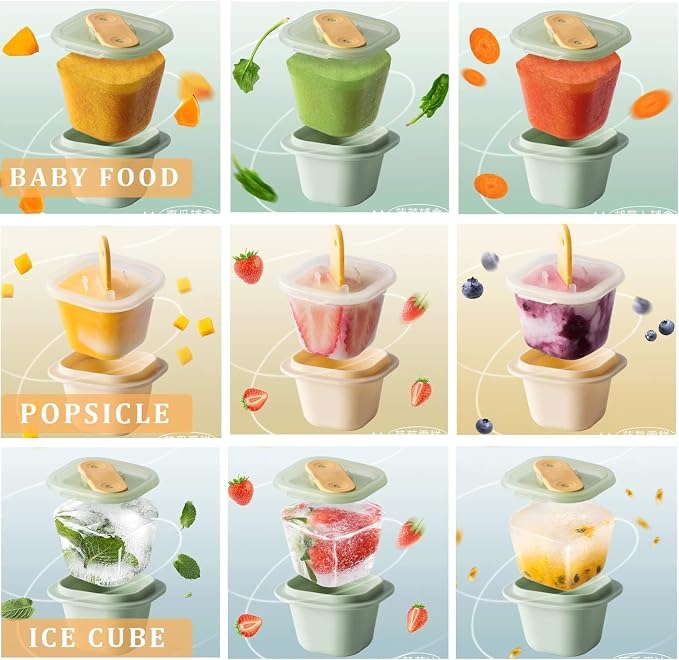 3-Piece Ice Cream Popsicle Maker – Stackable Mini Frozen Treat Molds for Healthy Homemade Desserts and Refreshing Snacks Premium Quality Single Deals™