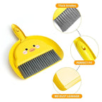 Premium Mini Dustpan and Broom Set – Whimsical, Compact Cleaning Solution for Desktop and Small Spaces