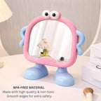 Charming Kawaii-Inspired Animal Desktop Mirror – Playful and Functional Vanity Decor