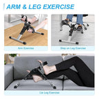 Compact Pedal Exerciser – Portable Mini Stationary Bike for Upper and Lower Body Toning Premium Quality Single Deals™