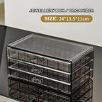 Single Deals™ 3 Drawers 24 Grid Acrylic Jewellery Box - Premium Quality