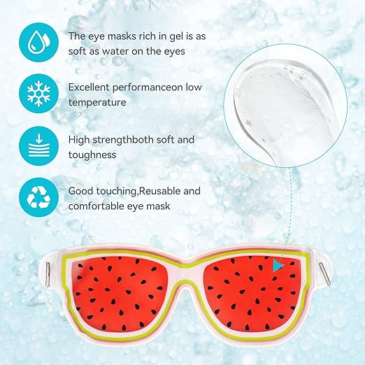 Fruit-Themed Cooling Gel Eye Mask – Soothing Treatment for Dark Circles and Puffiness Premium Quality Single Deals™